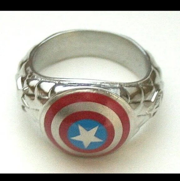 Marvel | Jewelry | Marvel Comics Captain America Logo Avenger Stainless ...
